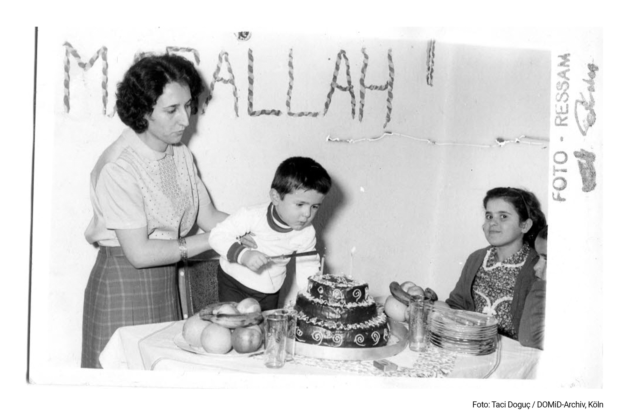 Shortly after the celebration of their son's second birthday in Turkey in 1970, the family joined the father, who had already been working in Germany for a year. Within the framework of family reunification, it became possible for very many foreign workers* to live together in Germany after a long period of separation.
