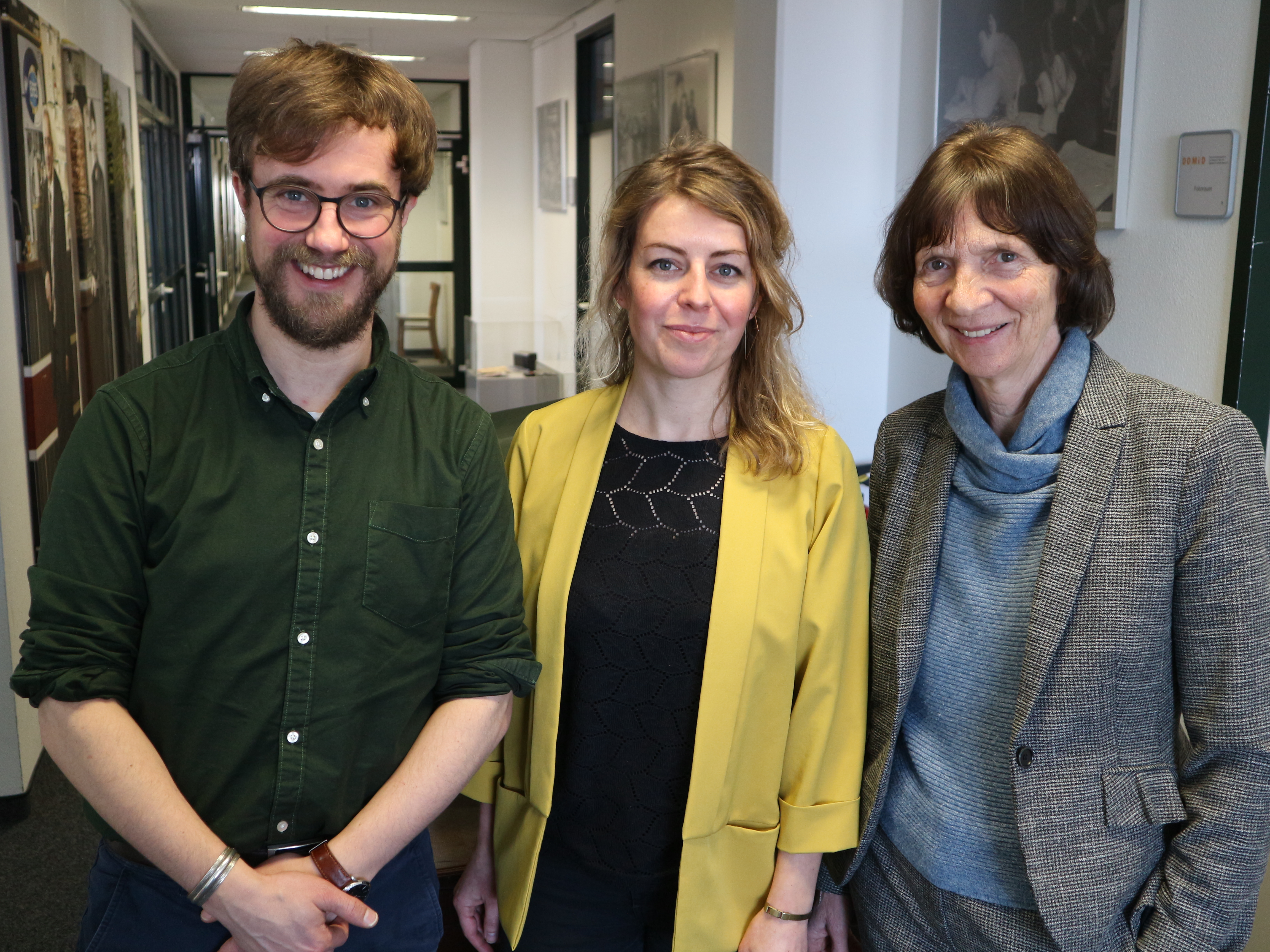 2019: On February 20, 2019 DOMiD received a visit from Prof. Dr. Dr. h.c.. Aleida Assmann. The literary and cultural scholar and Peace Prize winner of the German Book Trade informed herself about the status of the plans for the House of Immigration Society. Photo: DOMiD Archive, Cologne