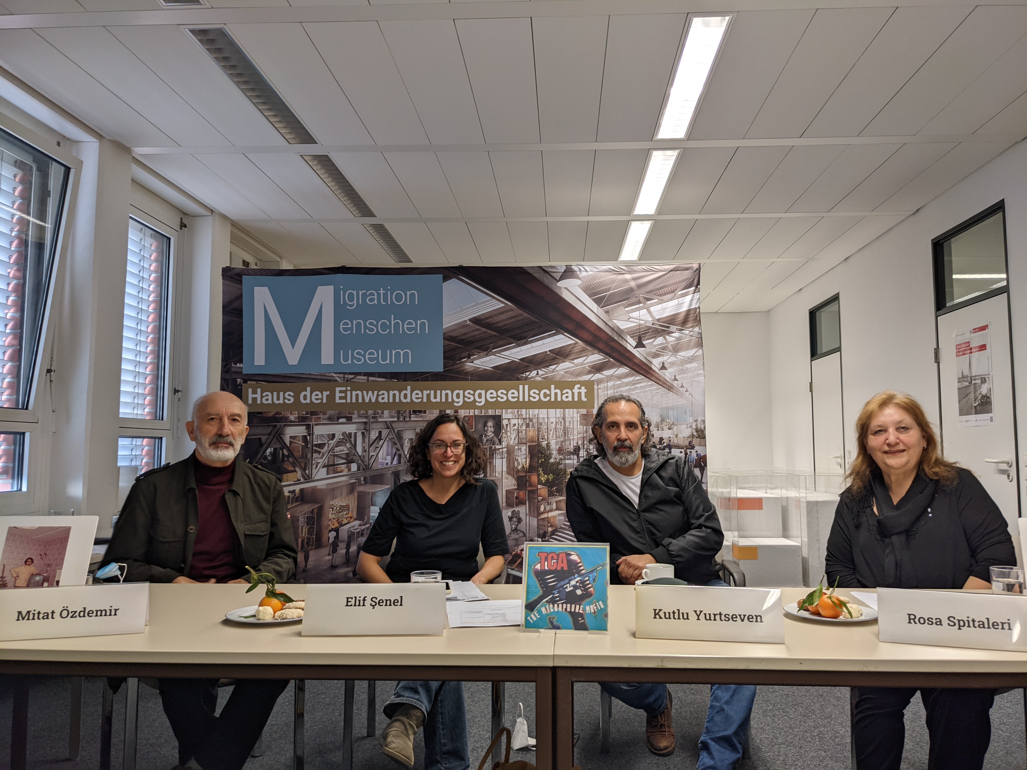 We were pleased to welcome the three contemporary witnesses Rosa Spitaleri, Kutlu Yurtseven and Mitat Özdemir and our moderator and journalist Elif Şenel to DOMiD. Photo: DOMiD Archive, Cologne