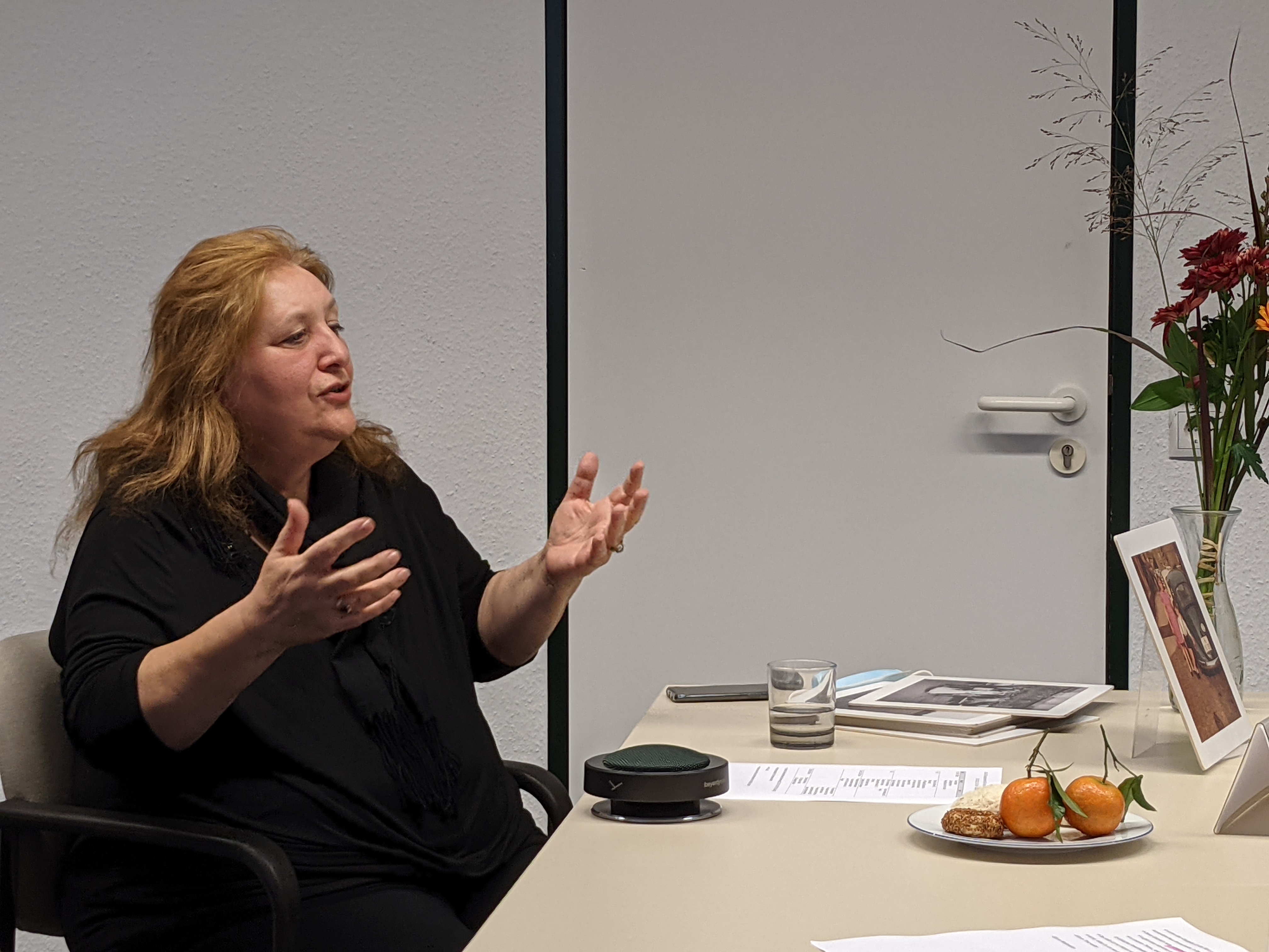 The contemporary witness Rosa Spitaleri during our online conversation. Photo: DOMiD Archive, Cologne